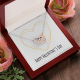 Interlocking Hearts Necklace - Valentines