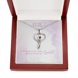 Stehoscope Necklace Embellished with Red Swarovski