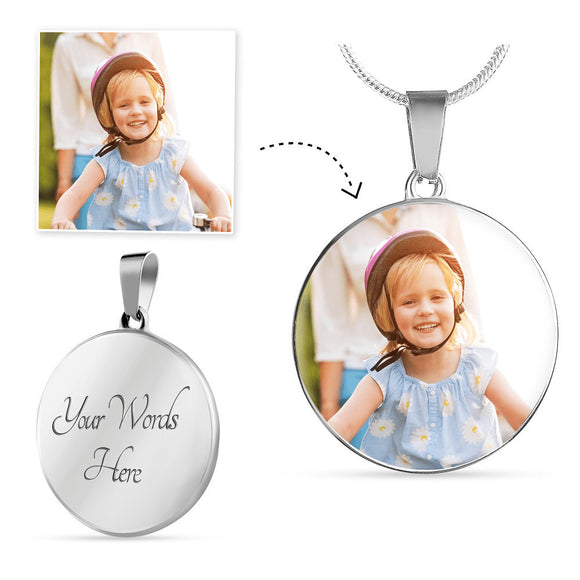 CUSTOM CIRCLE PENDANT NECKLACE