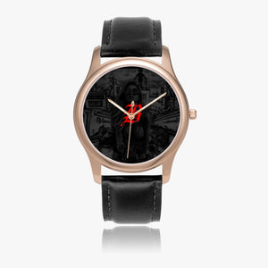 Open image in slideshow, 151. Stylish Leather Strap Classic Quartz Watch (Rose Gold) - GHETTO LOVE
