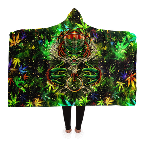 Open image in slideshow, CANNABIS HOODED BLANKET
