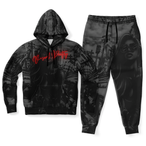 Open image in slideshow, VISUAL POETRY HOODIE &amp; JOGGER SET
