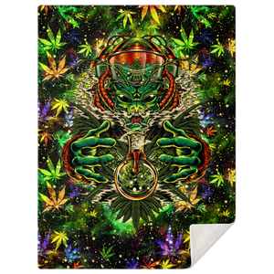 CANNABIS MICROFLEECE BLANKET