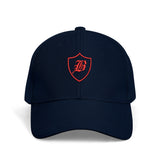 SNAP BACK EMBROIDED CURVED BRIM - BLUE/PINK