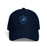 SNAP BACK EMBROIDED CURVED BRIM - BLUE/AQUA