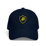 SNAP BACK EMBROIDED CURVED BRIM - BLUE/YELLOW