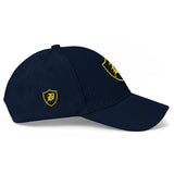 SNAP BACK EMBROIDED CURVED BRIM - BLUE/YELLOW