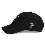 SNAP BACK EMBROIDED CURVED - BLACK/WHITE