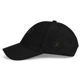 SNAP BACK EMBROIDED CURVED BRIM - BLACK/BLACK